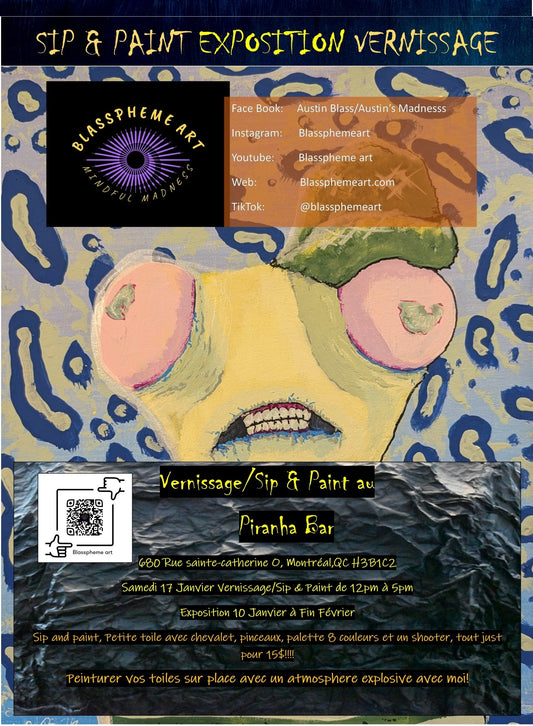 Piranha Bar Sip N Paint